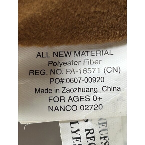 Nanco Plush Dog Hanging Floppy Hanging Hook & Loop Brown Soft Stuffed Animal 21" - Picture 5 of 9